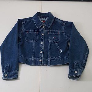 Boy's TOMMY HILGIGER Jeans Jacket Size M Blue